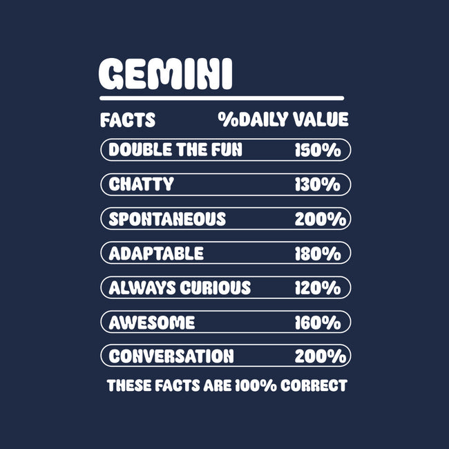 Gemini Facts Chart-Youth-Basic-Tee-MaxoArt
