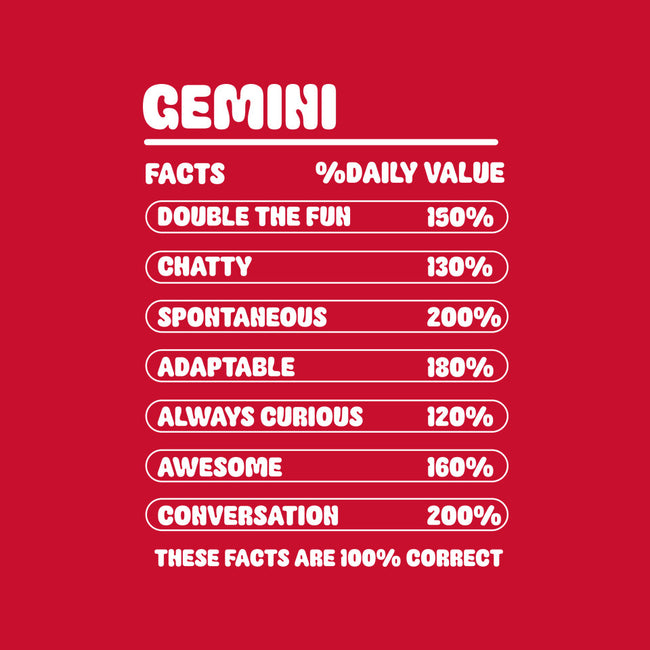 Gemini Facts Chart-Unisex-Pullover-Sweatshirt-MaxoArt