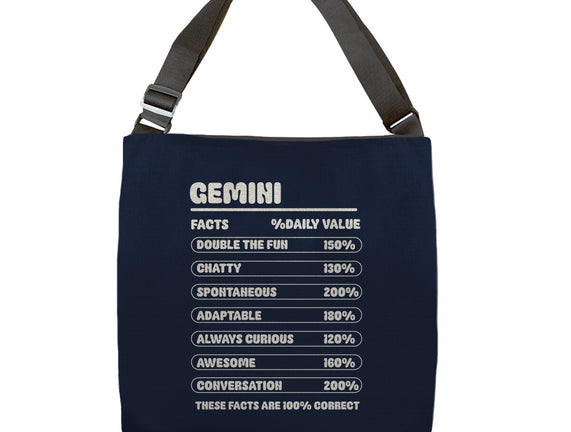 Gemini Facts Chart