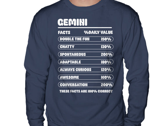 Gemini Facts Chart