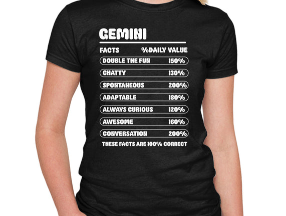 Gemini Facts Chart