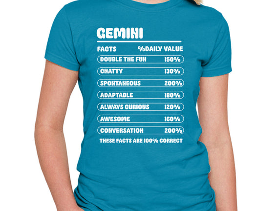 Gemini Facts Chart