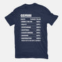 Gemini Facts Chart-Mens-Heavyweight-Tee-MaxoArt