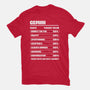 Gemini Facts Chart-Womens-Fitted-Tee-MaxoArt