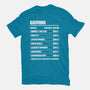 Gemini Facts Chart-Womens-Fitted-Tee-MaxoArt