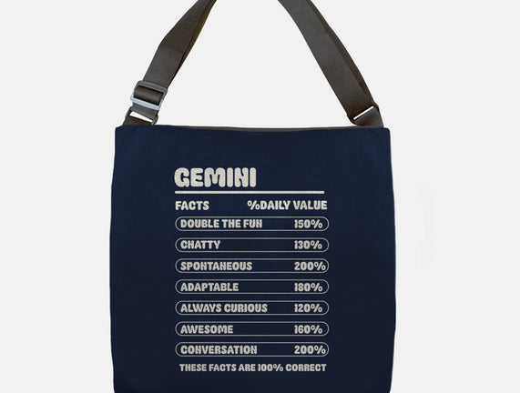Gemini Facts Chart