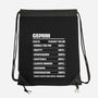 Gemini Facts Chart-None-Drawstring-Bag-MaxoArt
