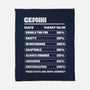 Gemini Facts Chart-None-Fleece-Blanket-MaxoArt