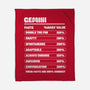 Gemini Facts Chart-None-Fleece-Blanket-MaxoArt