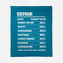 Gemini Facts Chart-None-Fleece-Blanket-MaxoArt