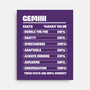 Gemini Facts Chart-None-Stretched-Canvas-MaxoArt