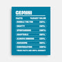 Gemini Facts Chart-None-Stretched-Canvas-MaxoArt