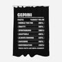 Gemini Facts Chart-None-Polyester-Shower Curtain-MaxoArt