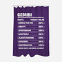 Gemini Facts Chart-None-Polyester-Shower Curtain-MaxoArt