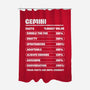 Gemini Facts Chart-None-Polyester-Shower Curtain-MaxoArt