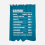 Gemini Facts Chart-None-Polyester-Shower Curtain-MaxoArt