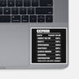 Gemini Facts Chart-None-Glossy-Sticker-MaxoArt