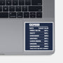 Gemini Facts Chart-None-Glossy-Sticker-MaxoArt