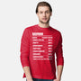 Gemini Facts Chart-Mens-Long Sleeved-Tee-MaxoArt