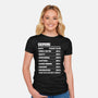 Gemini Facts Chart-Womens-Fitted-Tee-MaxoArt