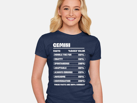 Gemini Facts Chart