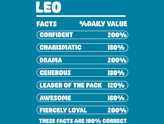 Leo Facts Chart