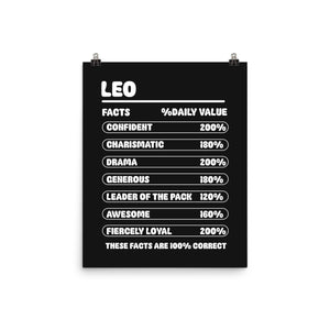 Leo Facts Chart