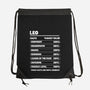 Leo Facts Chart-None-Drawstring-Bag-MaxoArt