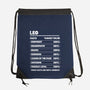 Leo Facts Chart-None-Drawstring-Bag-MaxoArt