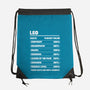 Leo Facts Chart-None-Drawstring-Bag-MaxoArt