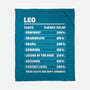 Leo Facts Chart-None-Fleece-Blanket-MaxoArt