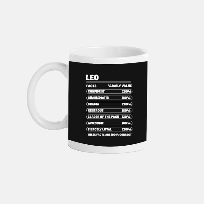 Leo Facts Chart-None-Mug-Drinkware-MaxoArt