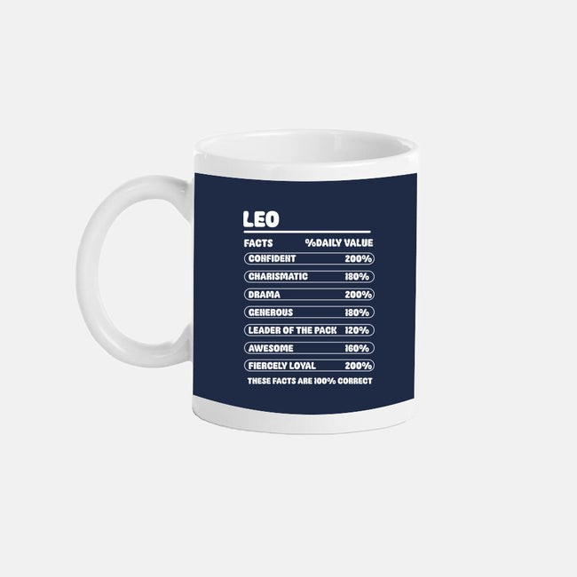 Leo Facts Chart-None-Mug-Drinkware-MaxoArt