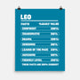 Leo Facts Chart-None-Matte-Poster-MaxoArt
