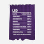Leo Facts Chart-None-Polyester-Shower Curtain-MaxoArt