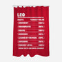 Leo Facts Chart-None-Polyester-Shower Curtain-MaxoArt