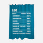 Leo Facts Chart-None-Polyester-Shower Curtain-MaxoArt