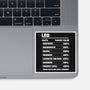 Leo Facts Chart-None-Glossy-Sticker-MaxoArt