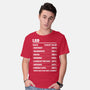 Leo Facts Chart-Mens-Basic-Tee-MaxoArt