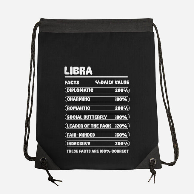 Libra Facts Chart-None-Drawstring-Bag-MaxoArt