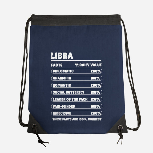 Libra Facts Chart-None-Drawstring-Bag-MaxoArt
