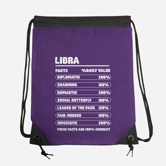 Libra Facts Chart-None-Drawstring-Bag-MaxoArt