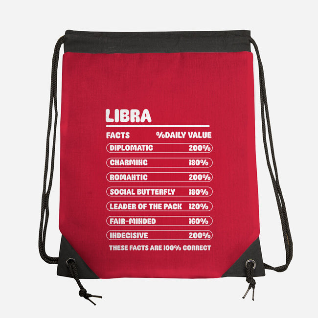 Libra Facts Chart-None-Drawstring-Bag-MaxoArt