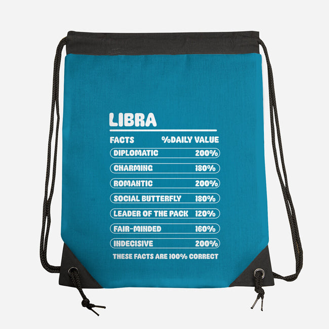 Libra Facts Chart-None-Drawstring-Bag-MaxoArt