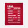 Libra Facts Chart-None-Fleece-Blanket-MaxoArt