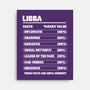 Libra Facts Chart-None-Stretched-Canvas-MaxoArt