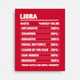 Libra Facts Chart-None-Stretched-Canvas-MaxoArt