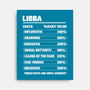Libra Facts Chart-None-Stretched-Canvas-MaxoArt