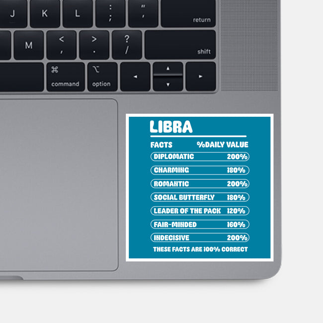 Libra Facts Chart-None-Glossy-Sticker-MaxoArt