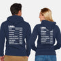 Libra Facts Chart-Unisex-Zip-Up-Sweatshirt-MaxoArt